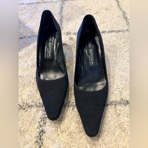 Via Spiga Black Kitten Heel Pump 6.5